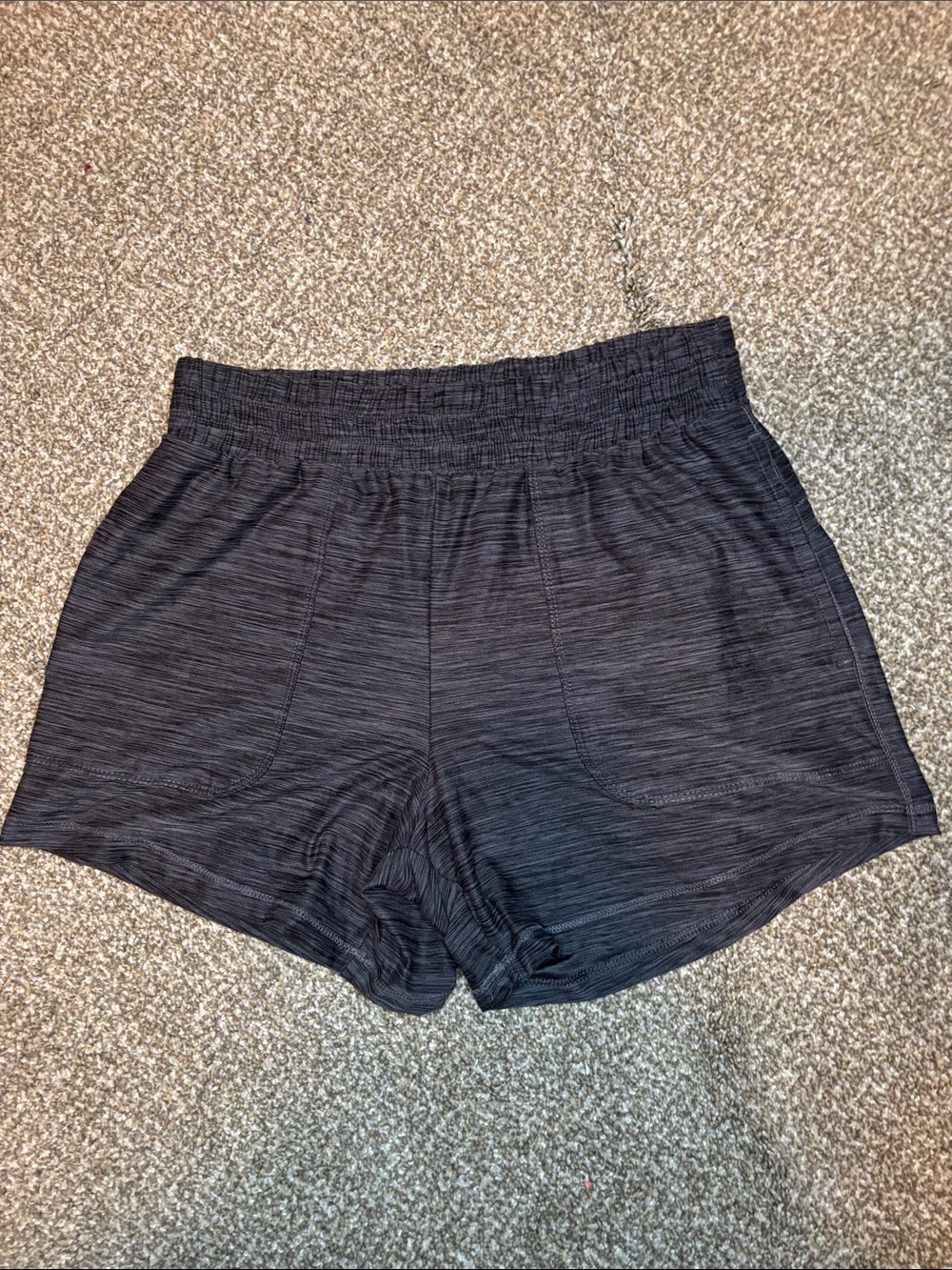 all in motion Black Elastic-Waist Athletic Shorts with pockets size x small